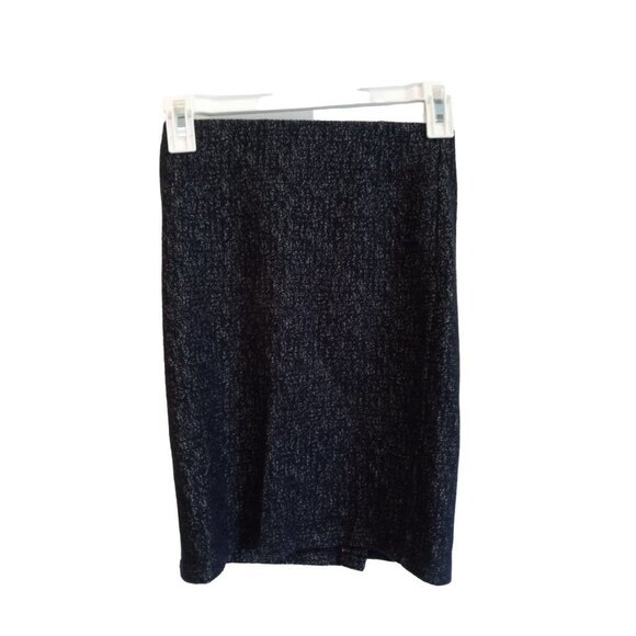 Ann Taylor Loft blue and white specked midi skirt - Picture 1 of 5